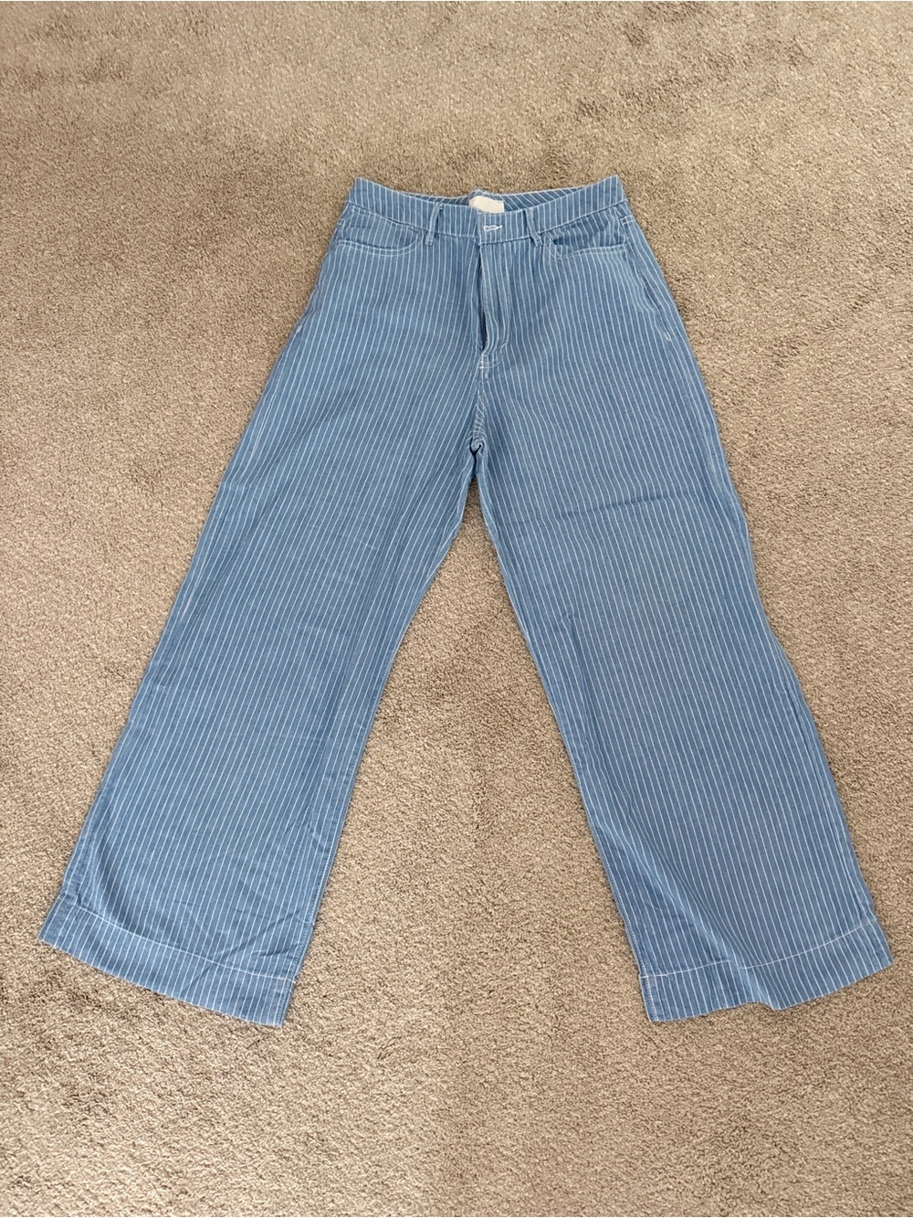 Habitual Blue and White Pinstripe Pants size 28/6